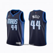 Camiseta Dallas Mavericks Nicolo Melli #44 Earned 2020-21 Azul